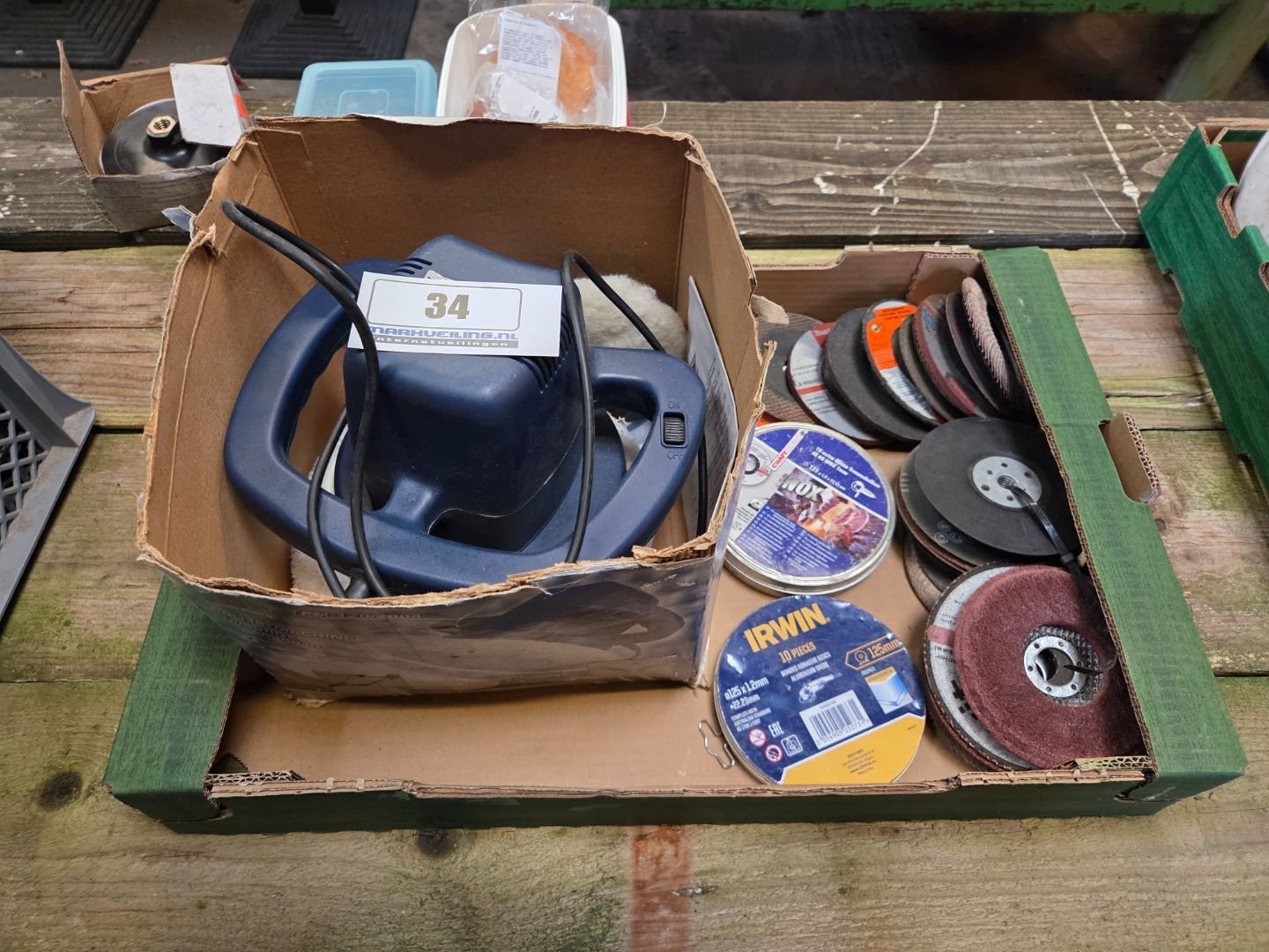 Poetsmachine + slijpschijven