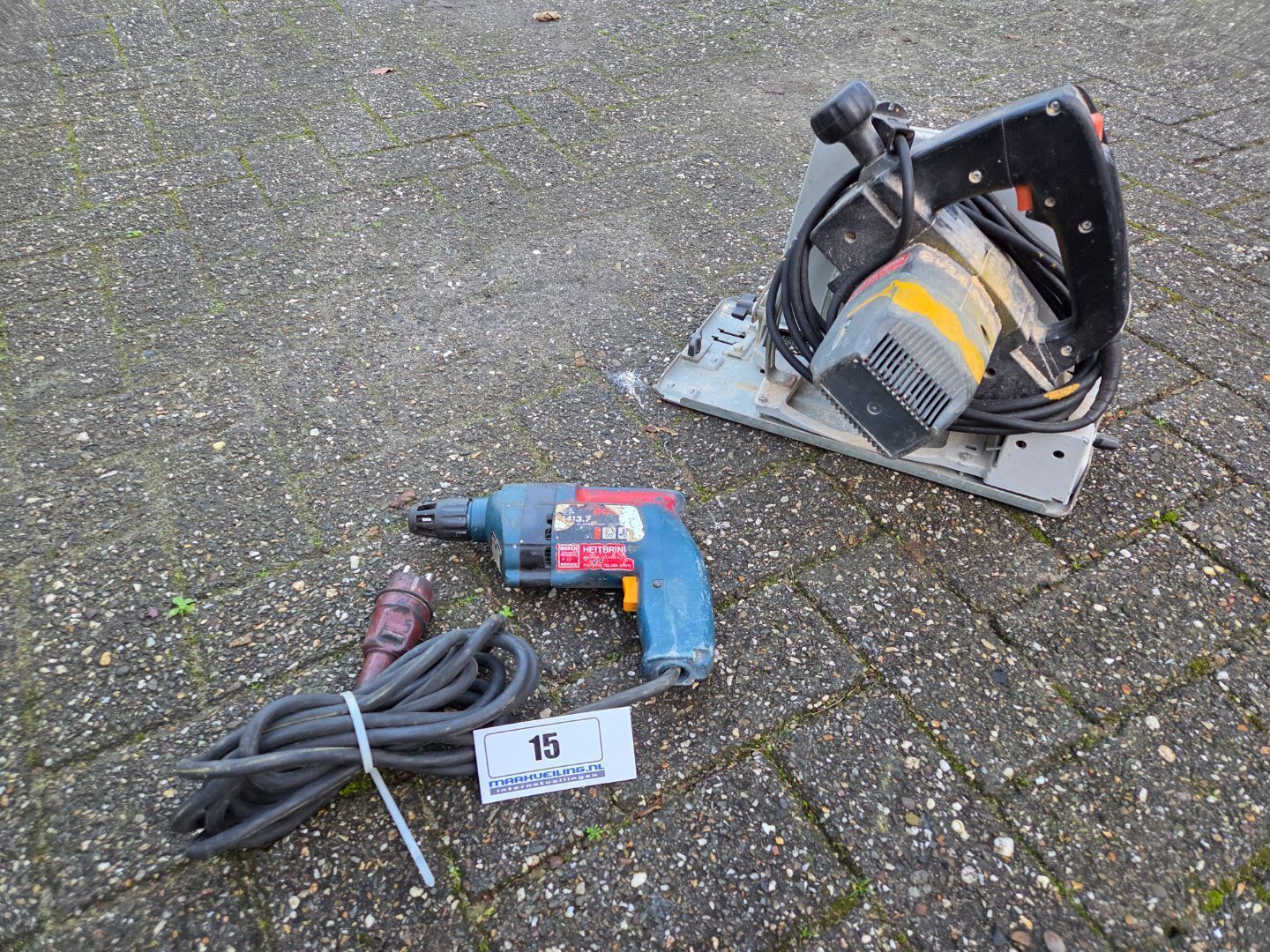 Cirkelzaag + boormachine